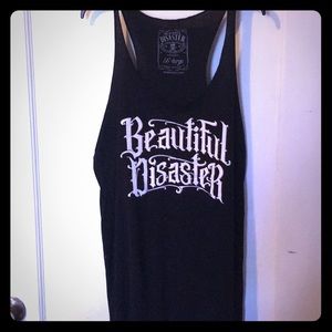 Beautiful Disaster tank top only worn once
